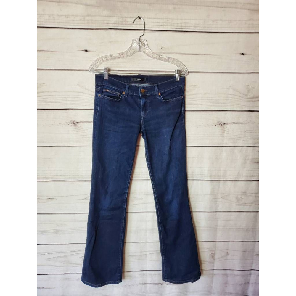 Joe's Womens Boot Cut Jeans Blue Stretch Medium Wash Low Rise Pockets Denim 28